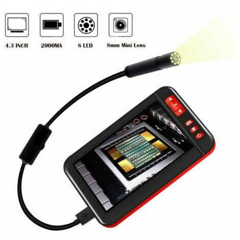 10M Endoscope Industriel Caméra D'inspection +écran LCD 4.3'' étanche 1080P 1 10M Endoscope Industriel Caméra D'inspection +écran LCD 4.3'' étanche 1080P