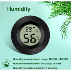 Mini Digital LCD Thermomètre Hygromètre Température Humidité -5070℃ 10%99% RH Thermomètre Portable Thermo Hygromètre Indicateur Pour Bureau Cuisine Humidors Incubateurs Reptiles (6 PCS - B) -Promos Brico Forte Boutique 97500388 4