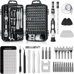 138 En 1 Mini Set Tournevis Precision Kit Tools Petit Boite Tournevis Torx Informatique Demontage PC Portable Pour MacBook,iPhone,Réparation,Lunettes,Bricolage,Montre,Smartphone