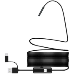 Caméra D'inspection Endoscope Endoscope Sans Fil Caméra D'inspection WiFi Endoscope HD 1200P étanche IP68 Serpent Tube Caméra Cable Semi-rigide Pour IOS