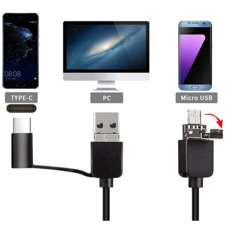 Caméra D'inspection Endoscope Endoscope Sans Fil Caméra D'inspection WiFi Endoscope HD 1200P étanche IP68 Serpent Tube Caméra Cable Semi-rigide Pour IOS 3 Caméra D'inspection Endoscope Endoscope Sans Fil Caméra D'inspection WiFi Endoscope HD 1200P étanche IP68 Serpent Tube Caméra Cable Semi-rigide Pour IOS – Image 3