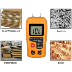 Testeur D'humidité Du Bois Portable Testeur D'humidité LCD Pour Détecteur D'humidité Du Bois Pour La Mesure De L'humidité Du Papier De Bois De Chauffage -Promos Brico Forte Boutique 97634017 3