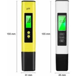 PH Mètre,TDS&EC Mètre Température, 4 En 1 PH Testeur De Qualité De L'eau Avec Écran LCD Auto-Calibration Test Pour Piscine, Aquarium, La Nourriture -Promos Brico Forte Boutique 97652139 3