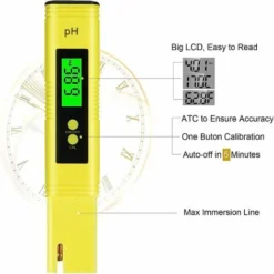 PH Mètre,TDS&EC Mètre Température, 4 En 1 PH Testeur De Qualité De L'eau Avec Écran LCD Auto-Calibration Test Pour Piscine, Aquarium, La Nourriture -Promos Brico Forte Boutique 97652139 5