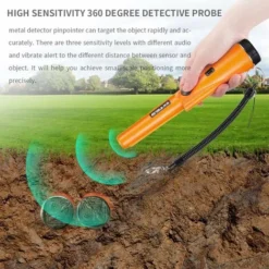 Détecteur De Métaux Portable Pointeur De Métaux IP66 étanche Scan à 360 ° Chasse Au Trésor Pour Sécurité, Vestiges, Bijoux Pour Enfants Adultes -Promos Brico Forte Boutique 97655144 3