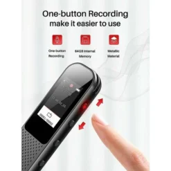 32Go Dictaphone, Qualité Sonore HD Enregistreur Numérique -Promos Brico Forte Boutique 97672462 5