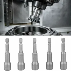 Tourne-écrou Magnétique, 10pcs 10mm Tournevis Magnétique Pour écrou à Tige Hexagonale, Foret En Acier Au Chrome Vanadium Lefou -Promos Brico Forte Boutique 97673165 2