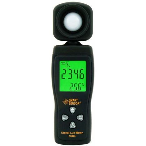 Luxmètre Lefou , 1 Pcs Capteur Intelligent AS813 Luxmètre Numérique Lux 1-200000 Lux Lumenmeter Haute Précision Lux / FC Tester Lefou 1 Luxmètre Lefou , 1 Pcs Capteur Intelligent AS813 Luxmètre Numérique Lux 1-200000 Lux Lumenmeter Haute Précision Lux / FC Tester Lefou