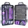 Jeu De Tournevis 115 En 1, Ordinateur De Précision, Téléphone Intelligent, Kit D'outils à Main De Réparation De Montre, Avec Sac Portable(Violet),Ensemble De Tournevis