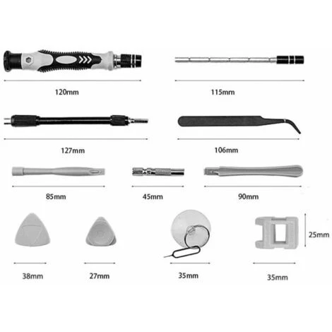 Kit De Tournevis De Précision 115 En 1 Pour Réparer IPhone, Ordinateur Portable, PC, MacBook, Xbox Lunettes Et Autres Appareils électroniques, Petit Tournevis Avec étui , 4 Kit De Tournevis De Précision 115 En 1 Pour Réparer IPhone, Ordinateur Portable, PC, MacBook, Xbox Lunettes Et Autres Appareils électroniques, Petit Tournevis Avec étui , – Image 4