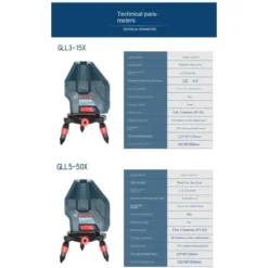 Niveau Laser Professionnel GLL3-60XG (faisceau Vert, Intérieur, Support LB 10, Portée Visible : Jusqu'à 15 M, (batterie Non Incluse) -Promos Brico Forte Boutique 98872940 5