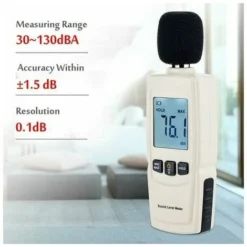 Numérique Sonomètre , Numérique Décibel Testeur Plage De 30-130dB(A),Sonomètre Décibelmètre Avec Ecran LCD Pour La Maison，1 Pcs -Promos Brico Forte Boutique 98983906 4