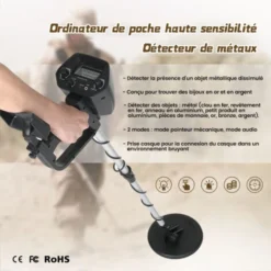 Détecteur De Métaux Souterrain Alarme Sonore MD4030 Livré Sans Piles Avec Pelle + écouteurs -Promos Brico Forte Boutique 99362141 5