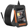 Endoscope Industriel, Camera Endoscopique 1080P HD, Camera D'Inspection Canalisation, Écran HD 4,3 Pouces, Lumières LED 8, Câble Semi-Rigide 5M