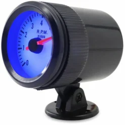 Jauge De Tachymètre Avec Support Noir Pour Voiture Automatique 2 '' 52 Mm 0-8000 Tr/min Lumière LED Bleue - Le Noir - Le Noir