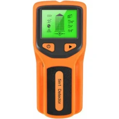 Detecteur De Goujons 5 En 1 Avec Puce De Microprocesseur Intelligent Et Ecran LCD HD, Detecteurs De Faisceaux De Capteurs De Goujons Pour Le Centre Et Le Bord Du Bois AC Wire Metal Studs Joist Pipe No