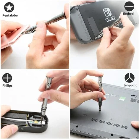 Kit Tournevis De Précision Magnétique 57 En 1, Eventronic Tournevis Outils De Réparation Pour Portable, Ordinateur, Lunettes,Laptop,Appareil 4 Kit Tournevis De Précision Magnétique 57 En 1, Eventronic Tournevis Outils De Réparation Pour Portable, Ordinateur, Lunettes,Laptop,Appareil – Image 4